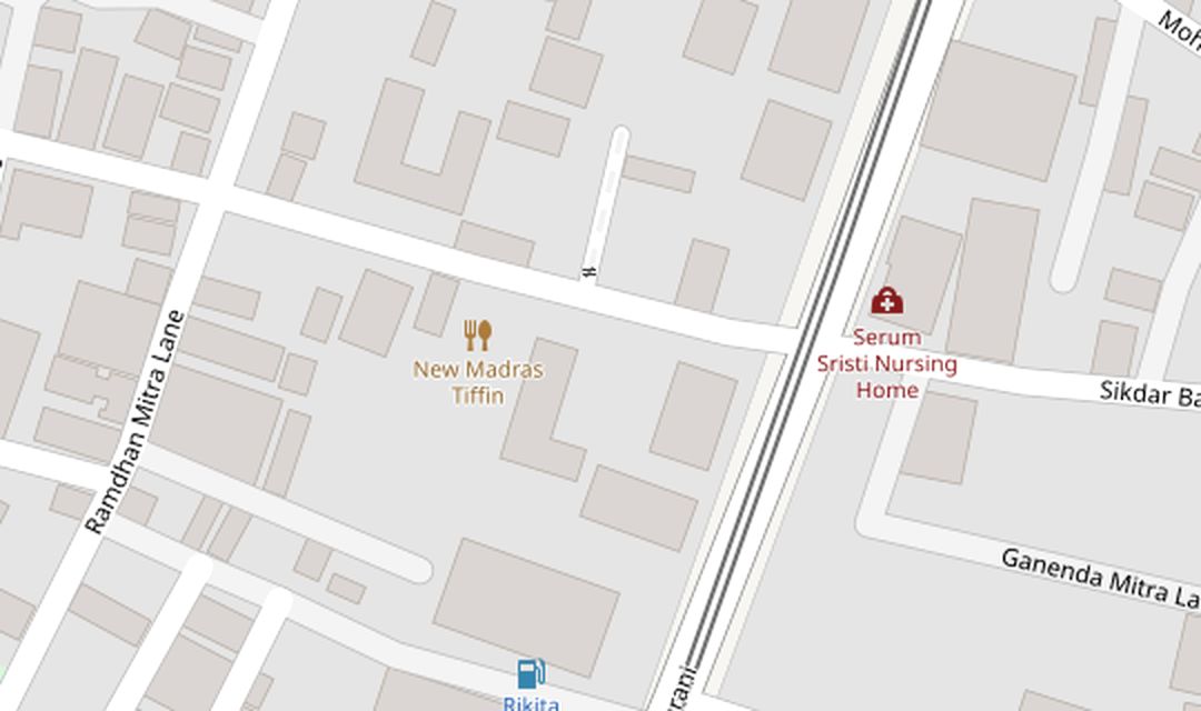 Map of Hatibagan, Kolkata